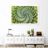 Spiral Succulent Wall Art