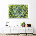 Spiral Succulent Wall Art
