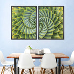 Spiral Succulent Wall Art