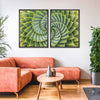 Spiral Succulent Wall Art