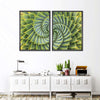 Spiral Succulent Wall Art