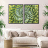 Spiral Succulent Wall Art