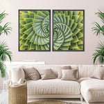 Spiral Succulent Wall Art