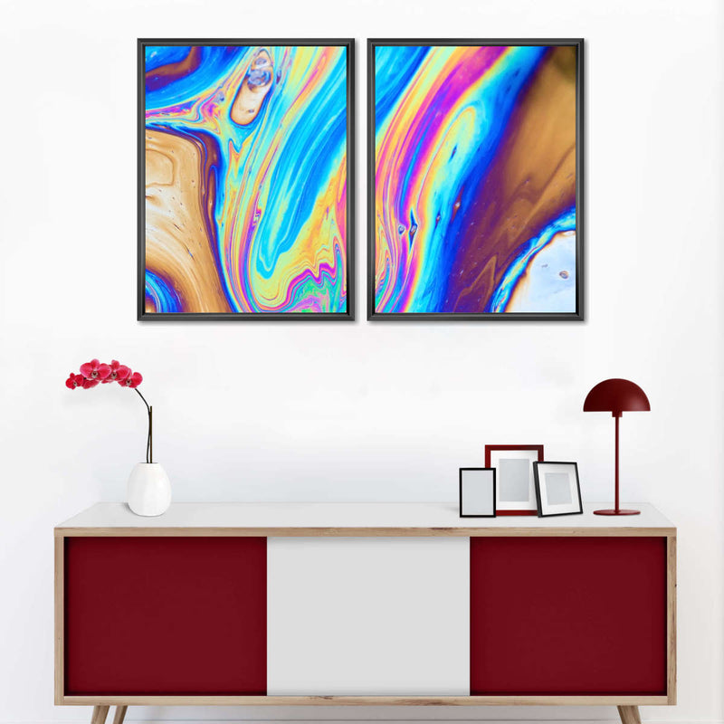 Oil And Water Abstract Wall Art