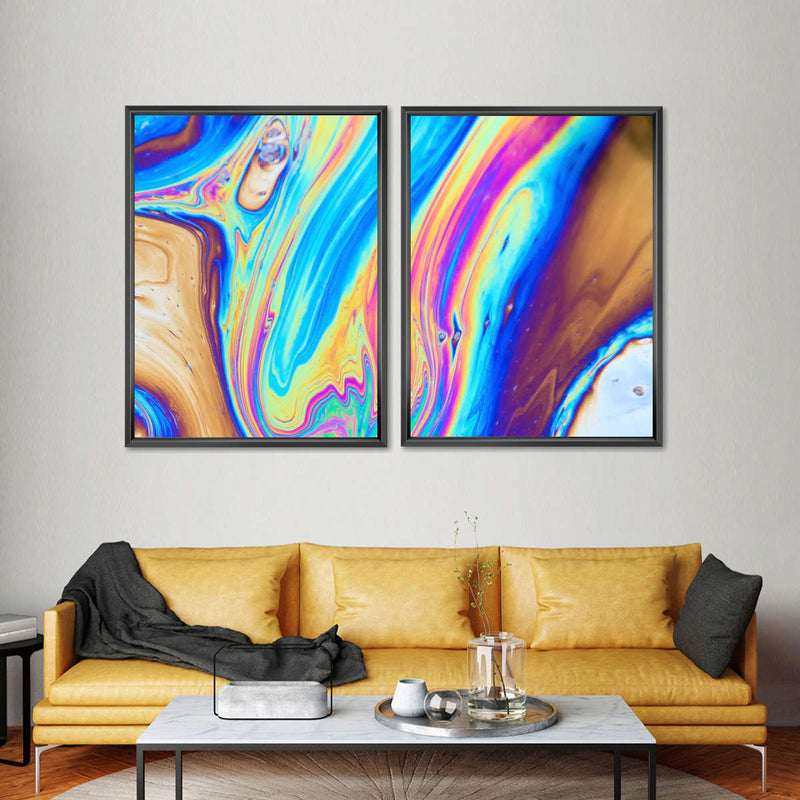 Oil And Water Abstract Wall Art