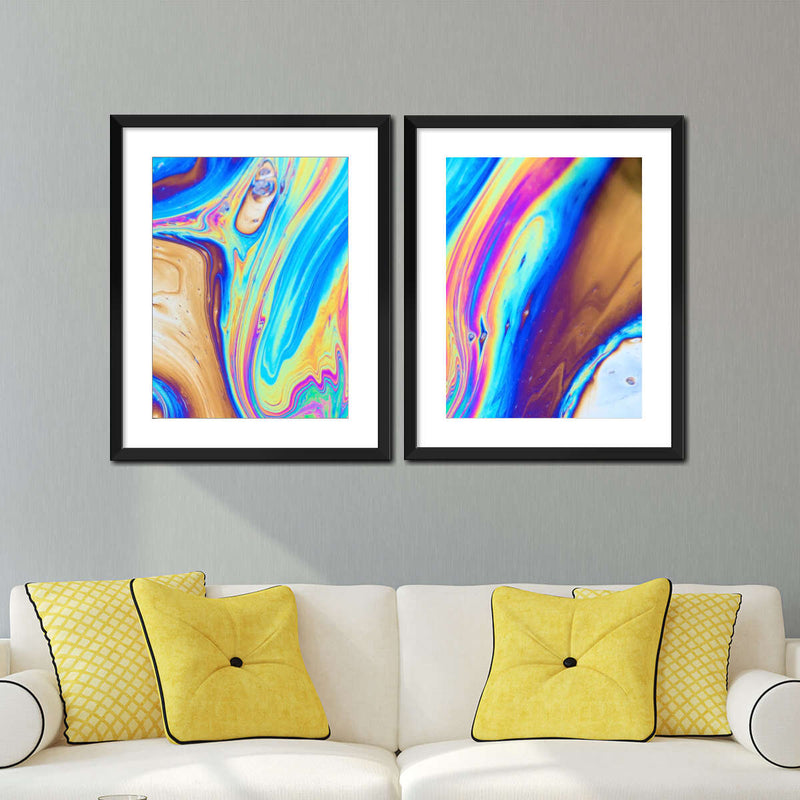 Oil And Water Abstract Wall Art
