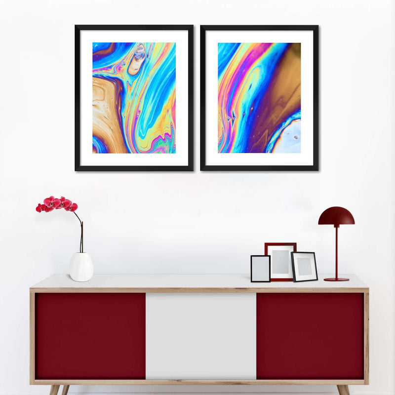 Oil And Water Abstract Wall Art