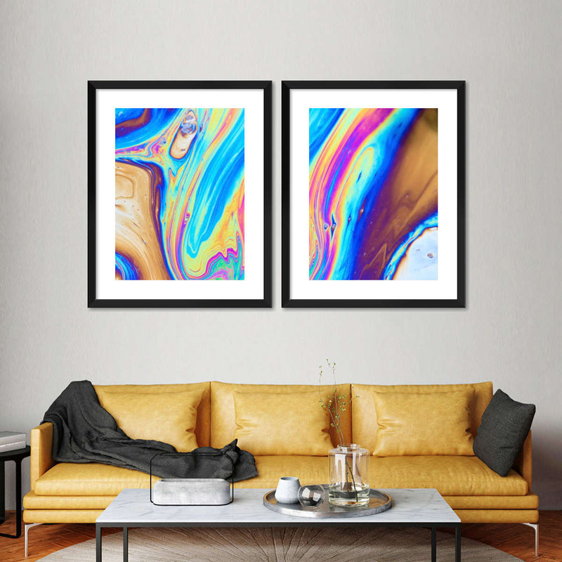 Oil And Water Abstract Wall Art