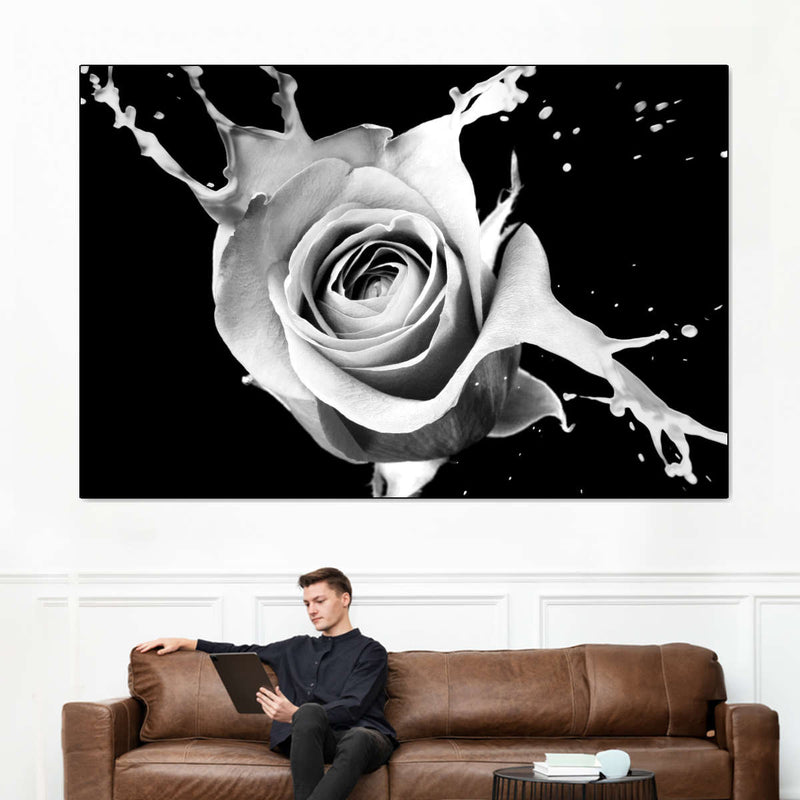 Rose Splash Wall Art