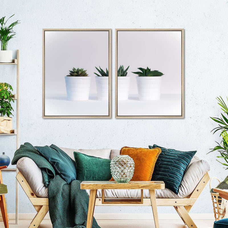 Three Succulents Wall Art