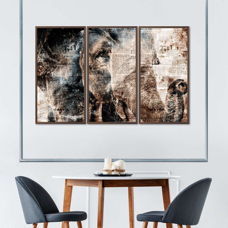 Textured Elephant Wall Art