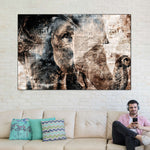 Textured Elephant Wall Art