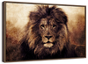 Grunge Lion Head Wall Art