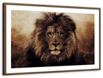 Grunge Lion Head Wall Art