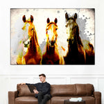 Three Horse Heads Wall Art