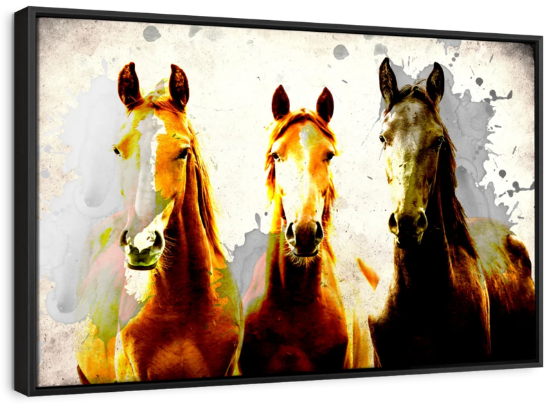 Three Horse Heads Wall Art