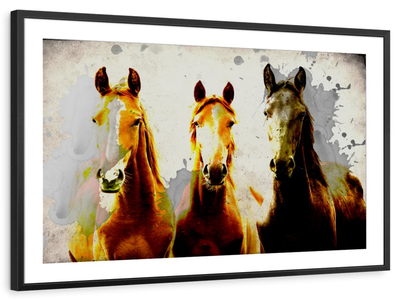 Three Horse Heads Wall Art
