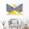 Marble Textured Geometric Wall Art