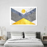 Marble Textured Geometric Wall Art