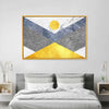 Marble Textured Geometric Wall Art