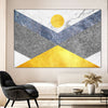 Marble Textured Geometric Wall Art