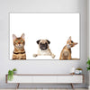 Pug And Cats Wall Art