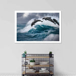 Leaping Dolphins Wall Art