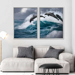 Leaping Dolphins Wall Art