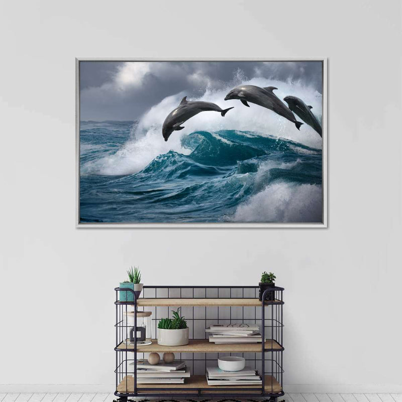 Leaping Dolphins Wall Art