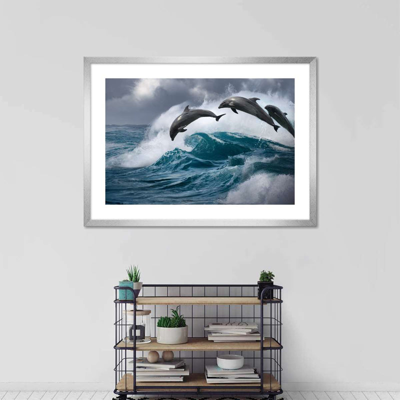 Leaping Dolphins Wall Art