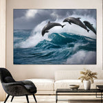 Leaping Dolphins Wall Art
