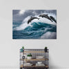 Leaping Dolphins Wall Art
