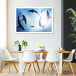 School Of Sharks Wall Art