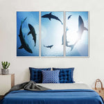 School Of Sharks Wall Art