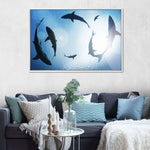 School Of Sharks Wall Art