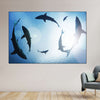 School Of Sharks Wall Art