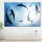School Of Sharks Wall Art