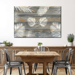 Wooden Palm Leaves Wall Art