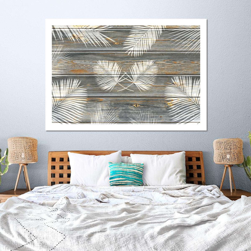 Wooden Palm Leaves Wall Art