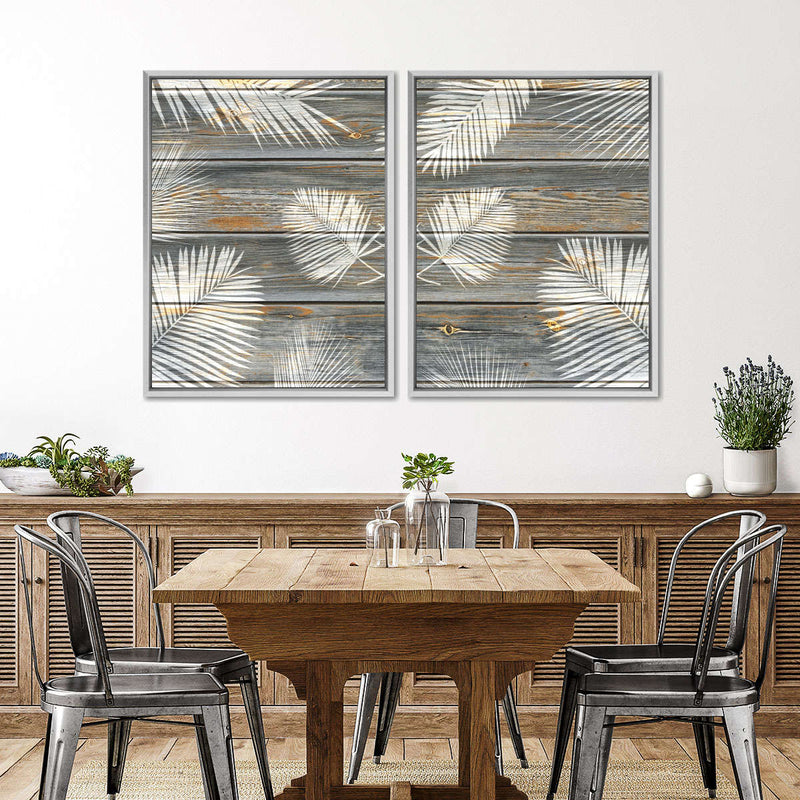 Wooden Palm Leaves Wall Art