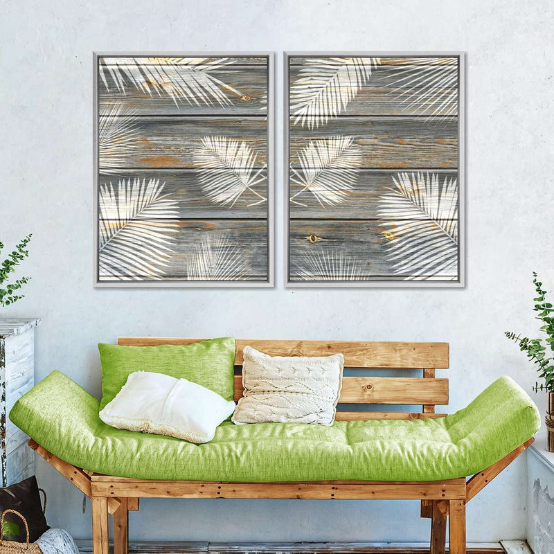 Wooden Palm Leaves Wall Art