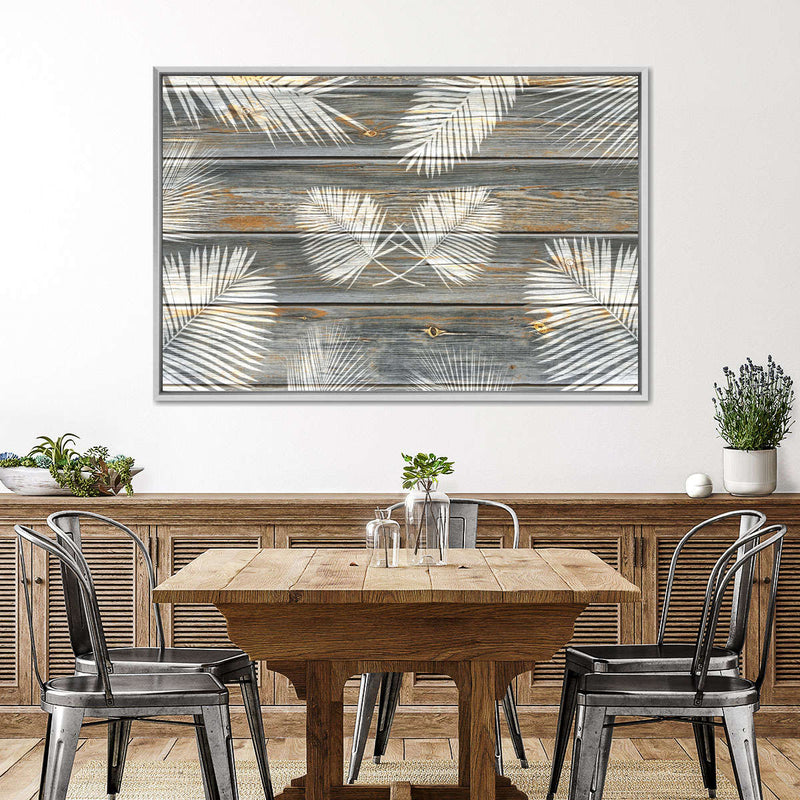 Wooden Palm Leaves Wall Art