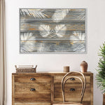 Wooden Palm Leaves Wall Art