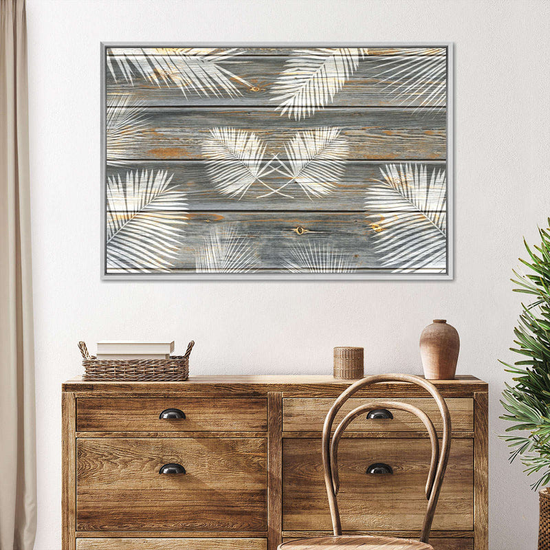 Wooden Palm Leaves Wall Art