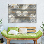 Wooden Palm Leaves Wall Art