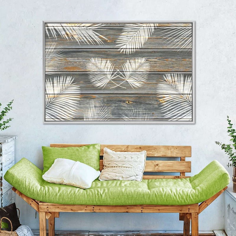 Wooden Palm Leaves Wall Art