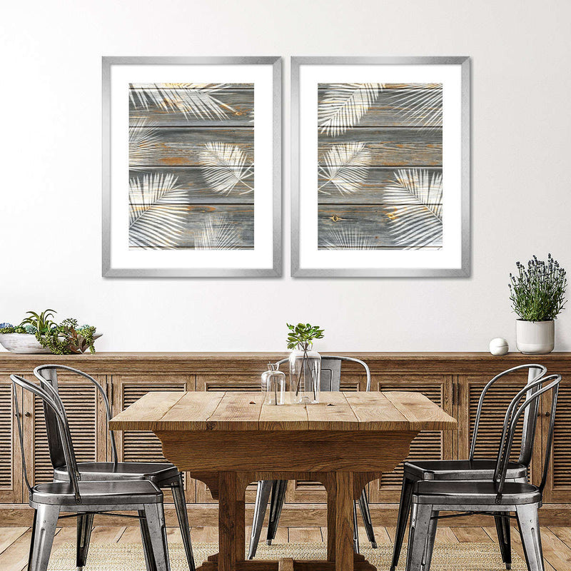 Wooden Palm Leaves Wall Art