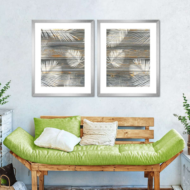 Wooden Palm Leaves Wall Art