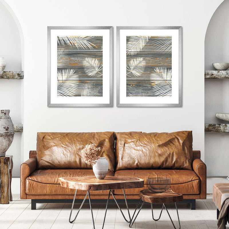 Wooden Palm Leaves Wall Art