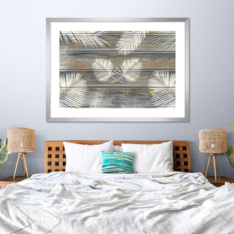 Wooden Palm Leaves Wall Art